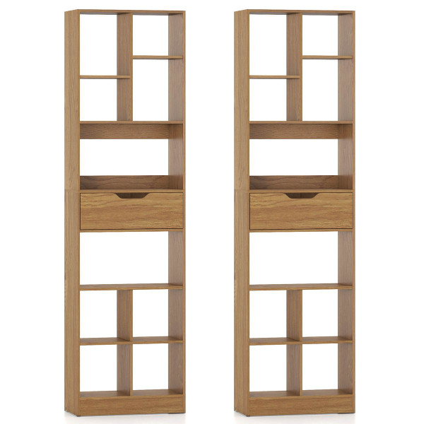 71” Bookcase with Cubes and Pull-Out Drawer product image