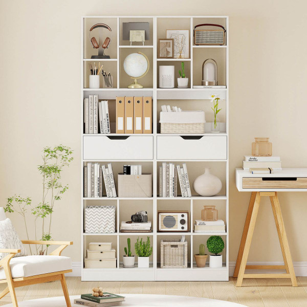 71” Bookcase with Cubes and Pull-Out Drawer product image