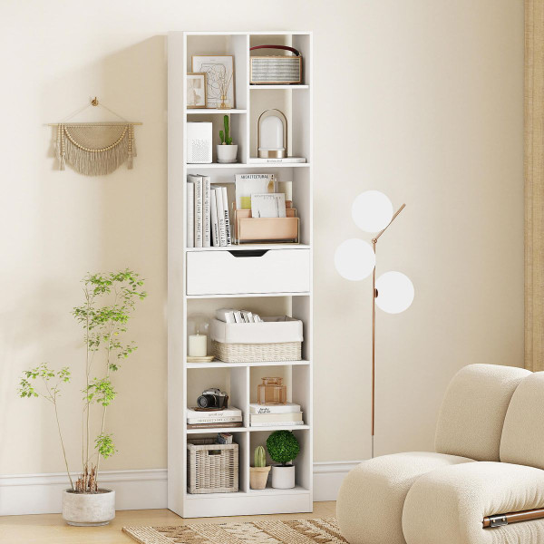 71” Bookcase with Cubes and Pull-Out Drawer product image