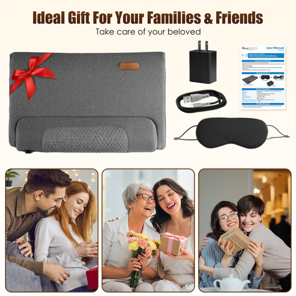 Heated Neck Massager Pillow and Eye Mask product image