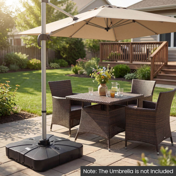 375LBS Outdoor Cantilever Umbrella Base with Wheels product image