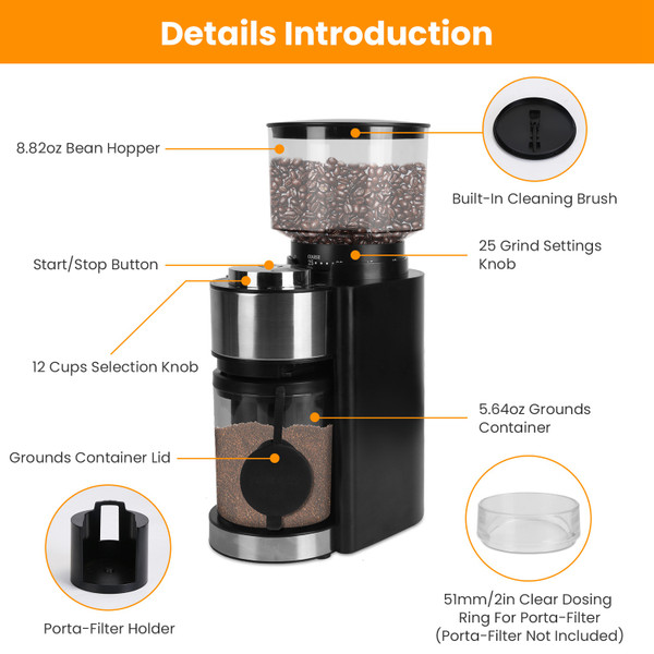 Electric Conical Burr Coffee Grinder product image