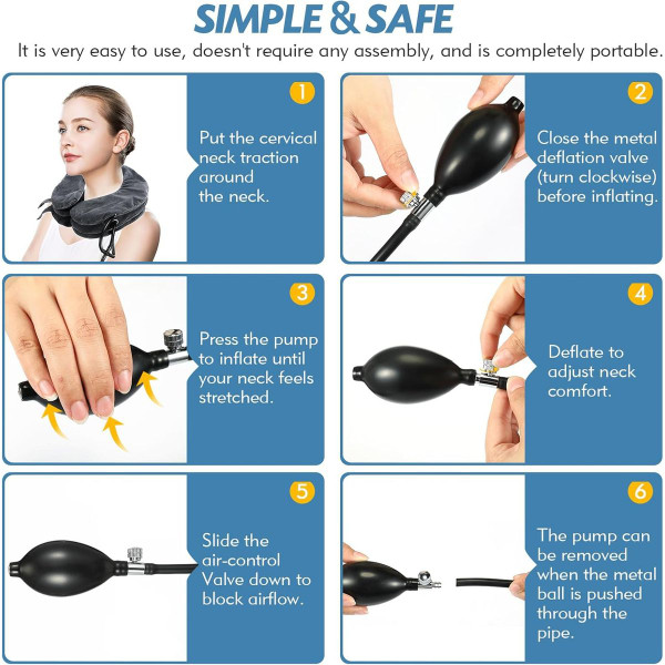 Adjustable Inflatable Neck Traction Device product image