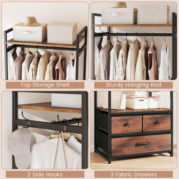 Metal Frame Clothing Rack product image