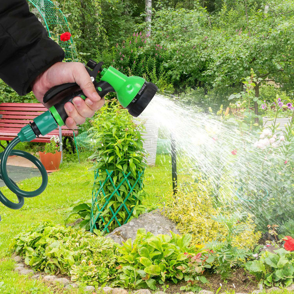 EVA Self-Coiling Garden Hose with Sprayer product image