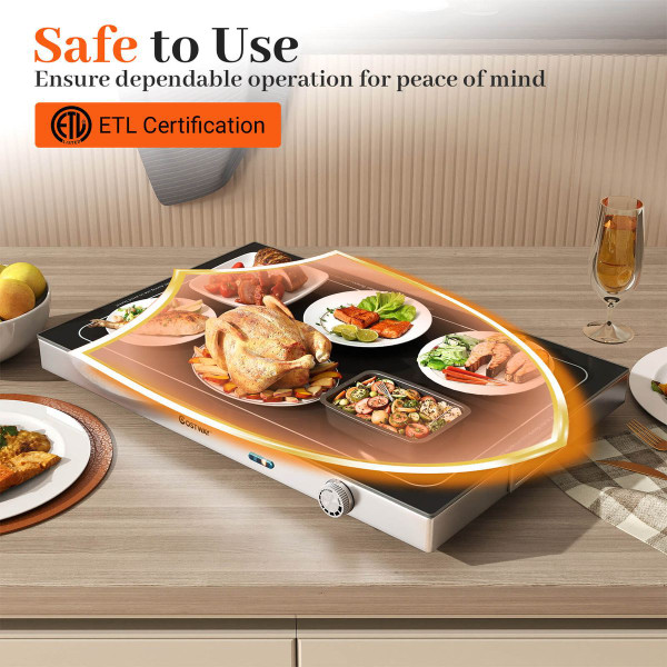 Electric Warming Tray with Built-In Thermostat product image