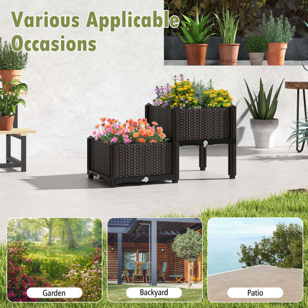 Elevated Plastic Garden Bed (2- or 4-Pack) product image