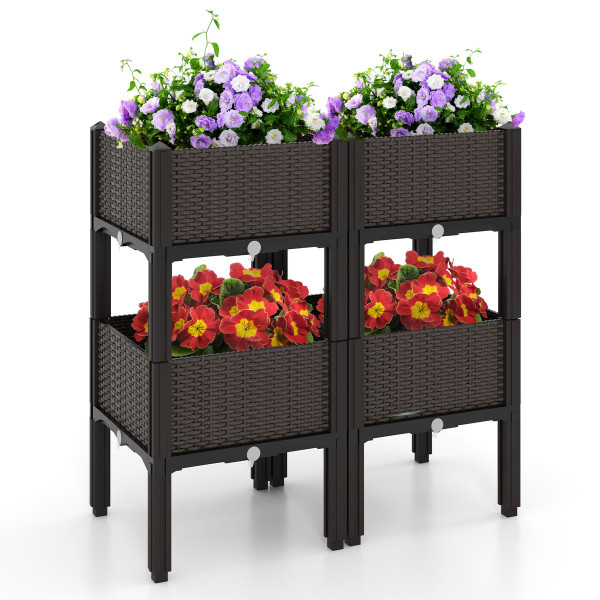 Elevated Plastic Garden Bed (2- or 4-Pack) product image