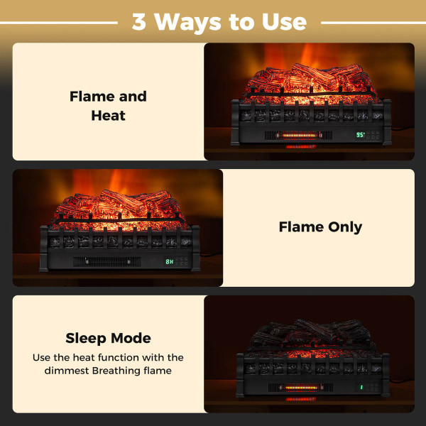 26” Wi-Fi Infrared Quartz Electric Fireplace with 5-Frame Colors product image