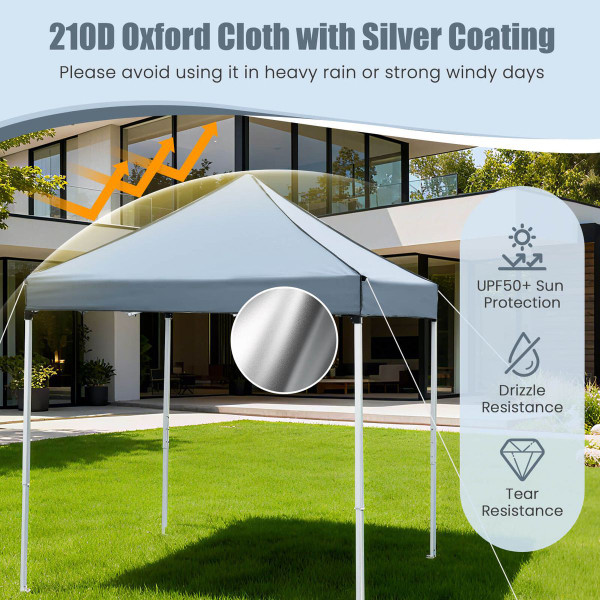 Pop-Up Canopy Tent with 4 Sidewalls and Wheeled Storage Bag product image