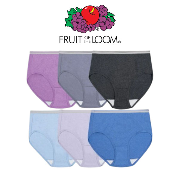 Fruit of the Loom Women's Heather Brief Panty (6 Pack) product image