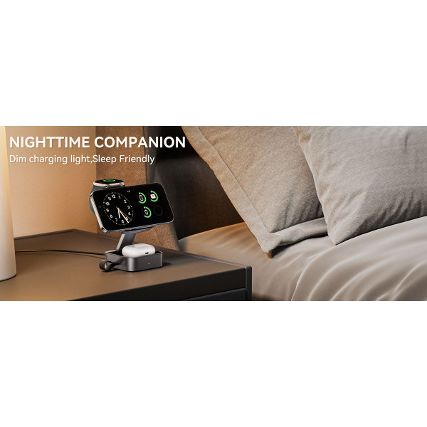 3 in1 Wireless Charging Station for Apple MagSafe Charger product image