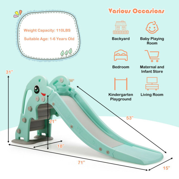 3-in-1 Kids Climber Slide Play Set product image