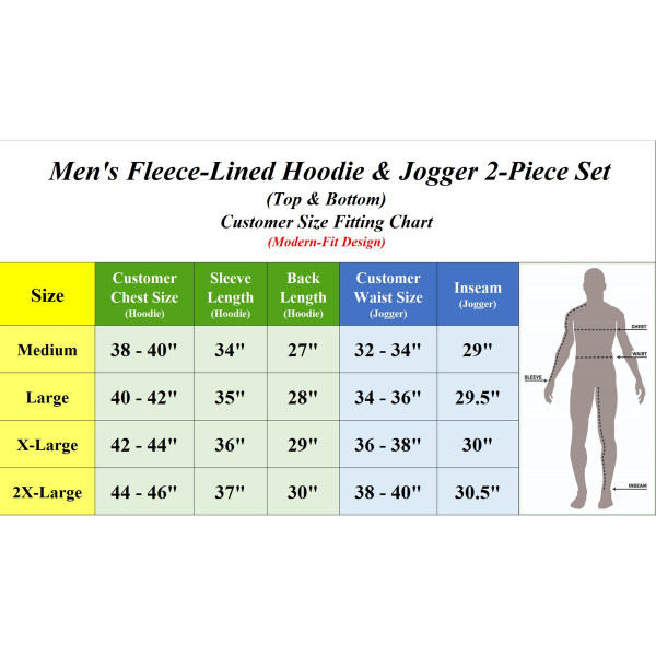 Men's Soft Fleece Cotton Blend Pullover Hoodie and Jogger Set product image