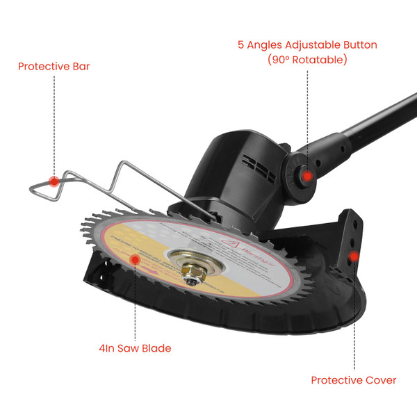 3-in-1 Cordless Electric Pole Saw, Mini Chainsaw, and Grass Trimmer product image