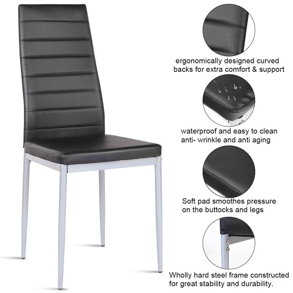 PU Leather Dining Side Chairs (4-Pack) product image
