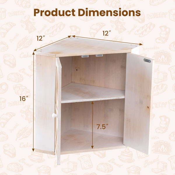Bamboo Corner Bread Box product image