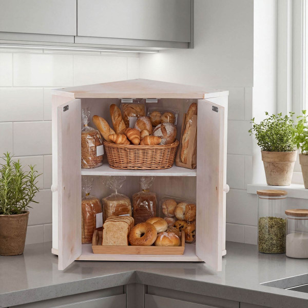 Bamboo Corner Bread Box product image