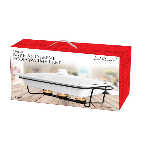 Le Regalo Bake and Serve Food Warmer (3 Piece Set) product image