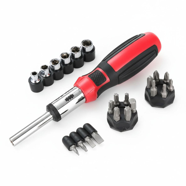 Ratcheting Screwdriver Bit and Socket Set (27 Pieces) product image