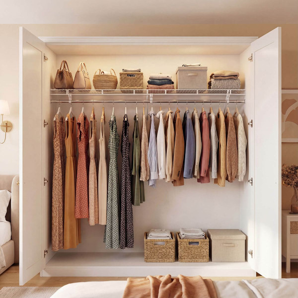 Closet Shelf with Hanging Rod product image