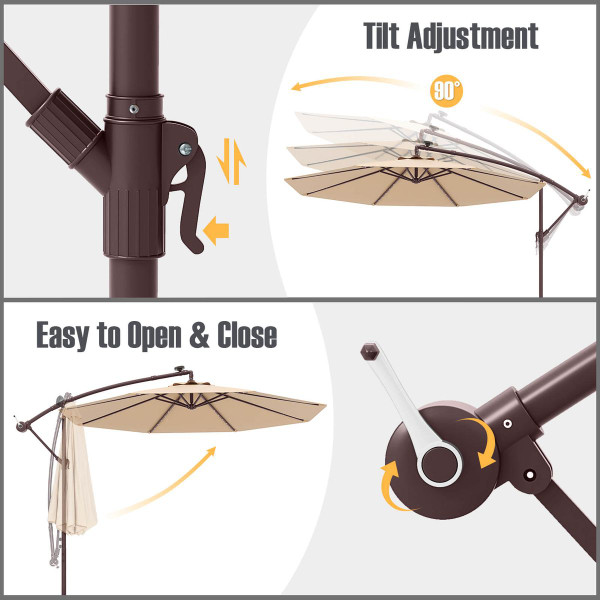 Patio Hanging Offset Umbrella  product image