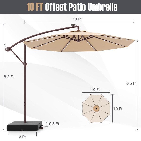 Patio Hanging Offset Umbrella  product image