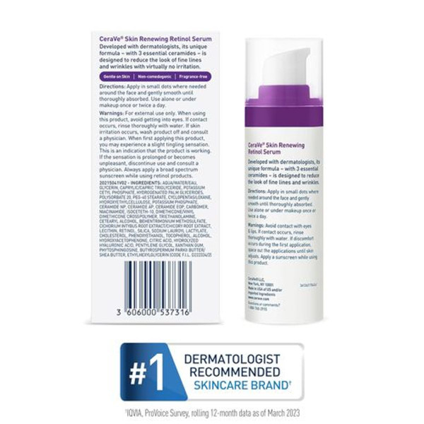 CeraVe Skin Renewing Retinol Serum (2-Pack) product image