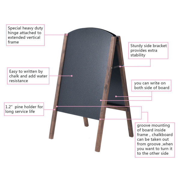 Wooden  A-Frame Chalkboard Sign product image