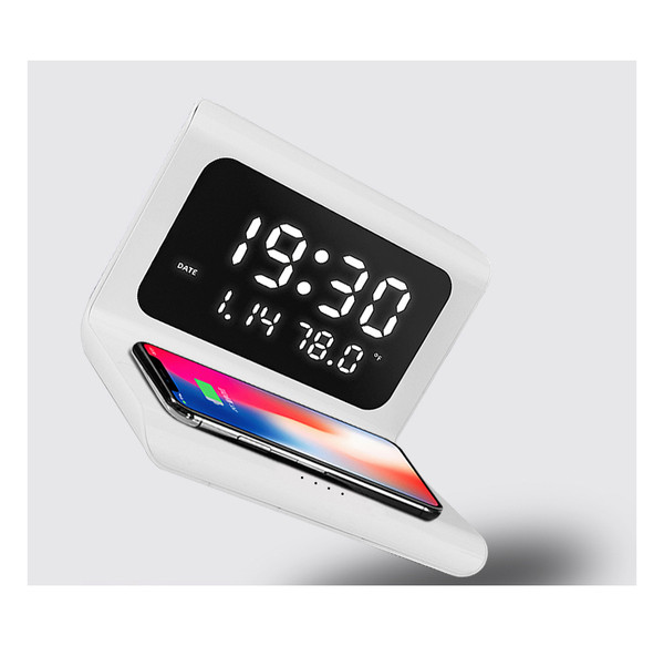 Alarm Clock with 10W Wireless Charging and LED Display product image