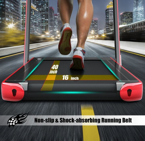 SuperFit™ 2.25HP 2-in-1 Dual Display Folding Treadmill product image