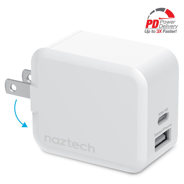 30W USB-C PD Dual Output Fast Wall Charger  product image