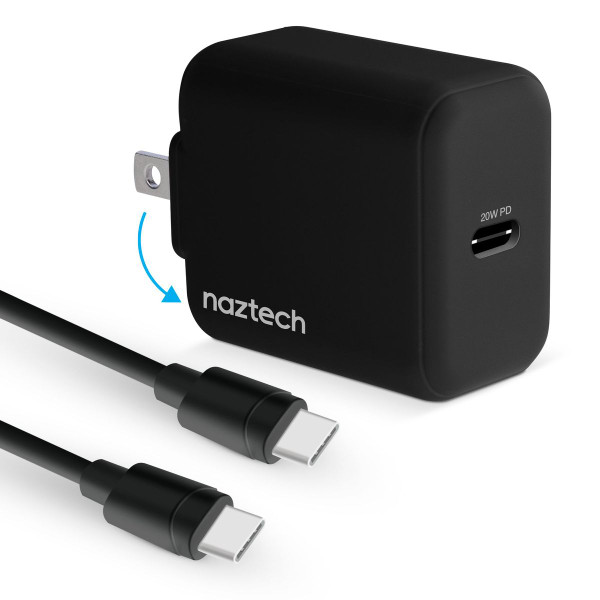 20W PD Wall Charger + USB-C to USB-C Cable (4')  product image