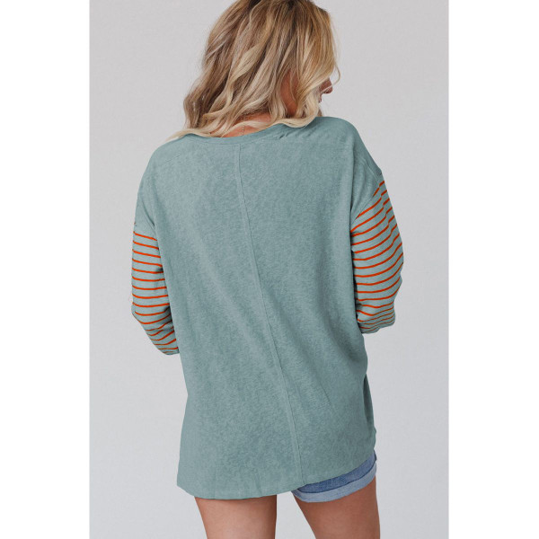 Emma Striped Bishop Sleeve Top product image