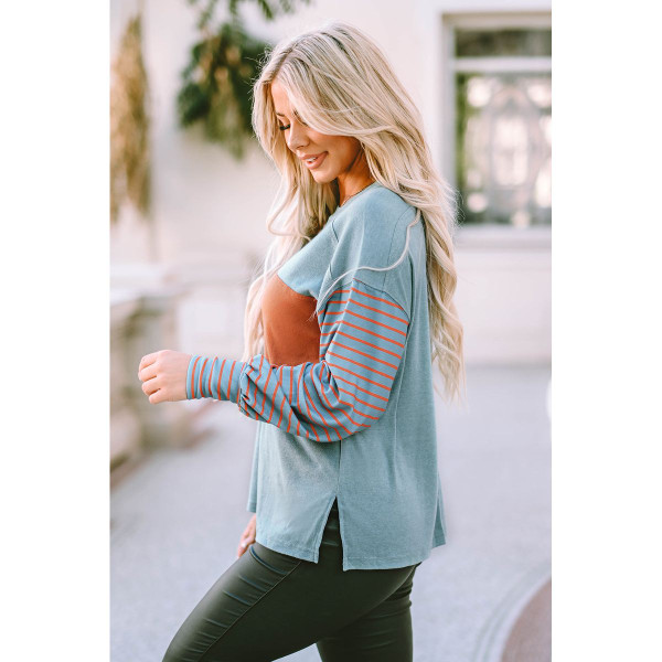 Emma Striped Bishop Sleeve Top product image