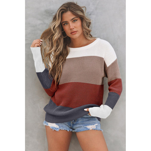 Lainey Knitted O-Neck Pullover Sweater product image