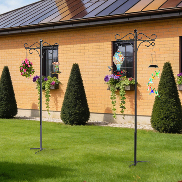 Double Shepherd's Hook Bird Feeder Pole (2-Pack) product image