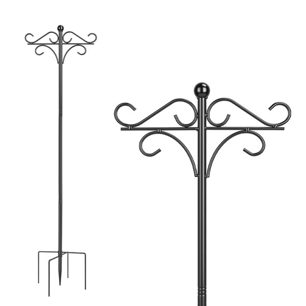 Double Shepherd's Hook Bird Feeder Pole (2-Pack) product image