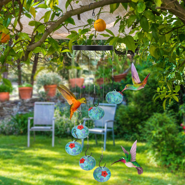 Wind Chimes Hummingbird Feeder  product image