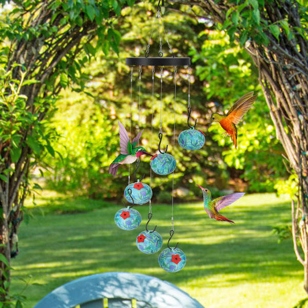 Wind Chimes Hummingbird Feeder  product image