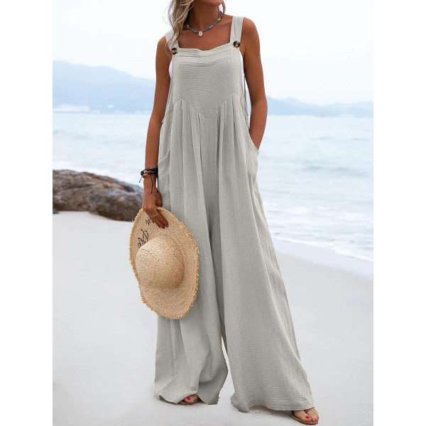 Women's Casual Sleeveless Wide Leg Jumpsuit product image