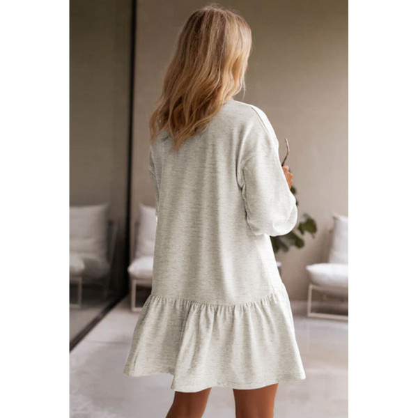 Charlee Puff Sleeve Ruffle Hem Mini Dress product image