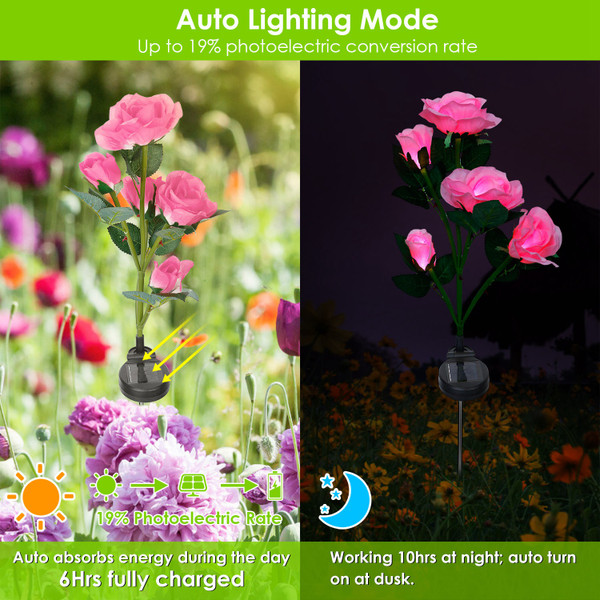 Solar Garden Rose Light (2-Pack) product image