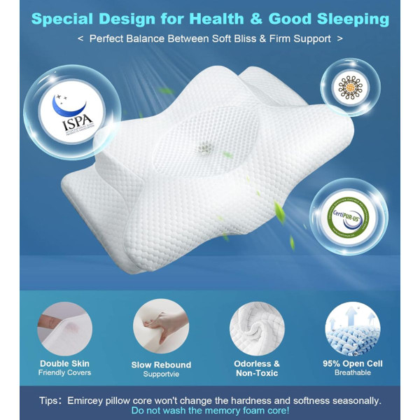 Adjustable Neck Cervical Memory Foam Pillow product image