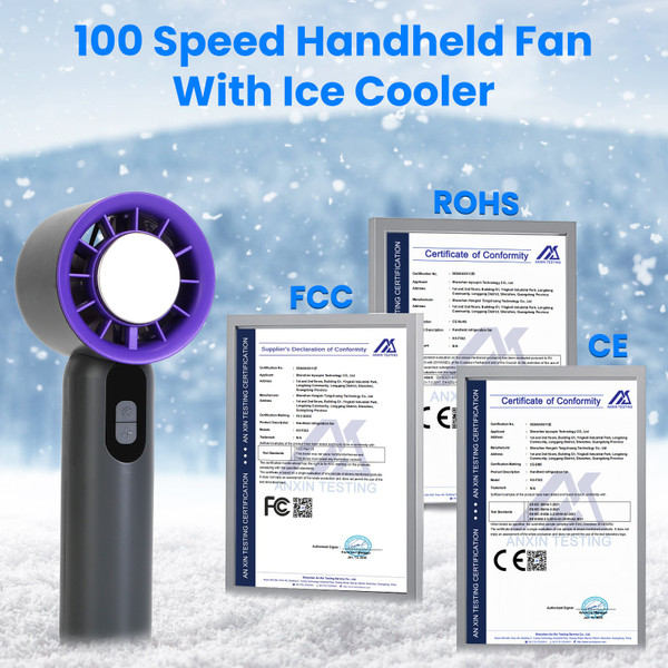 Handheld Fan with Ice Cooler product image
