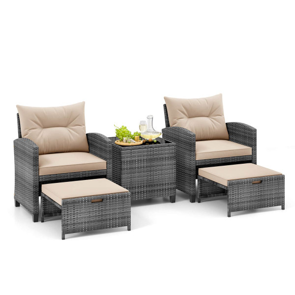 Patio Rattan Furniture (5 Piece Set) product image