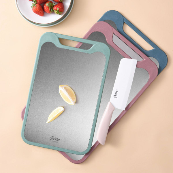 Double-Sided 304 Stainless Steel Cutting Board product image