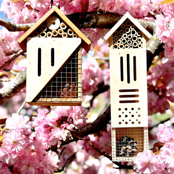 Bee & Butterfly Wooden Insect Home or Palace (1 or 2-Pack) product image