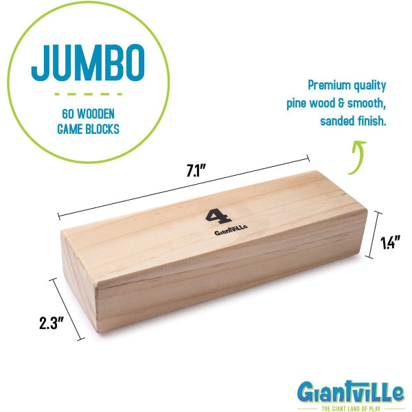 Giantville 60-Piece Giant Tumbling Timber Toy product image