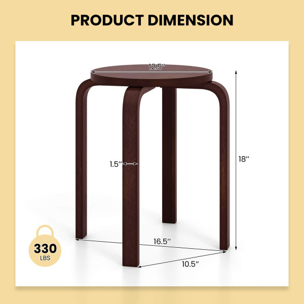 Round Stacking Stool (4-Pack) product image